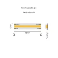 Striscia 1 Metro LED COB 12W 12V Dimmerabile IP65 con Telecomando Striscia 1 Metro LED COB 12W 12V Dimmerabile IP65 con Telecomando