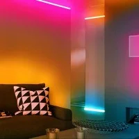 Striscia RGB 1 Metro LED COB 15W 12V Dimmerabile IP65 con Telecomando