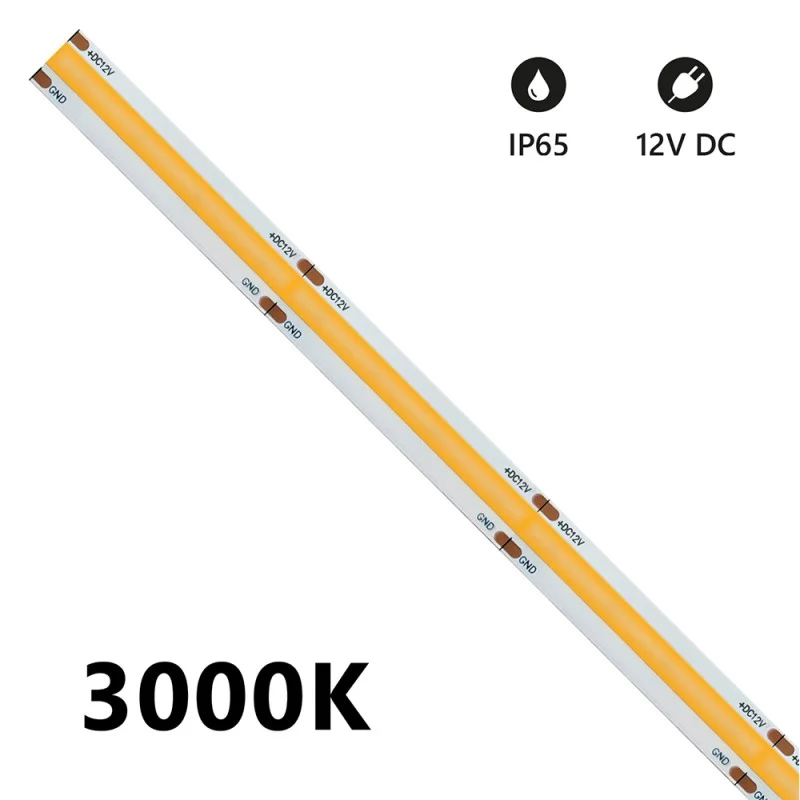 Striscia LSC12V 5 Metri LED COB 15W / m 12V Dimmerabile IP65