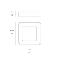 Vivida Inner S Lampada a LED Quadrata da Parete o Soffitto