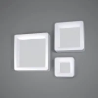 Vivida Inner S Square LED Wall or Ceiling Lamp for Indoors
