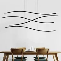 Vivida Lil Wave LED Wavy Multiple Suspension Lamp for Indoor