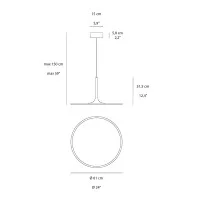 Vivida Halo Round LED Suspension Lamp for Indoor