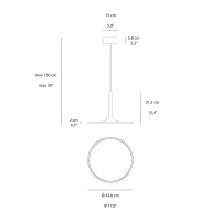 Vivida Halo Round LED Suspension Lamp for Indoor
