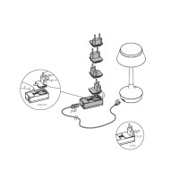 Flos Ricambio Caricabatterie Kit Plug per Ricaricabili