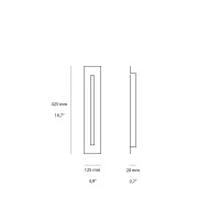 Cattaneo Centreline LED Dimmable Wall or Ceiling Lamp for Indoor