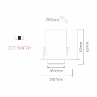 Beneito Faure Nano Oxo Faretto Mini LED Da Incasso Tondo