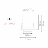 Beneito Faure Nano Oxo Faretto Mini LED Da Incasso Tondo
