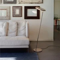 Oluce Amanita LED Inclined Floor Lamp By Mariana Pellegrino Soto