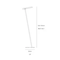 Oluce Amanita LED Inclined Floor Lamp By Mariana Pellegrino Soto