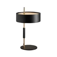 Oluce 1953 Gold and Black Table Lamp By Ostuni & Forti