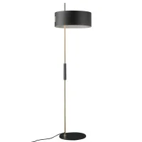 Oluce 1953 Lampada Storica da Terra Oro e Nero By Ostuni & Forti