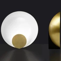 Oluce Siro Curved Dimmable LED Table Lamp By Marta Perla