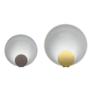 Oluce Siro Lampada Curva LED Dimmerabile da Tavolo By M. Perla