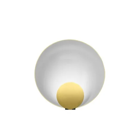Oluce Siro Curved Dimmable LED Table Lamp By Marta Perla
