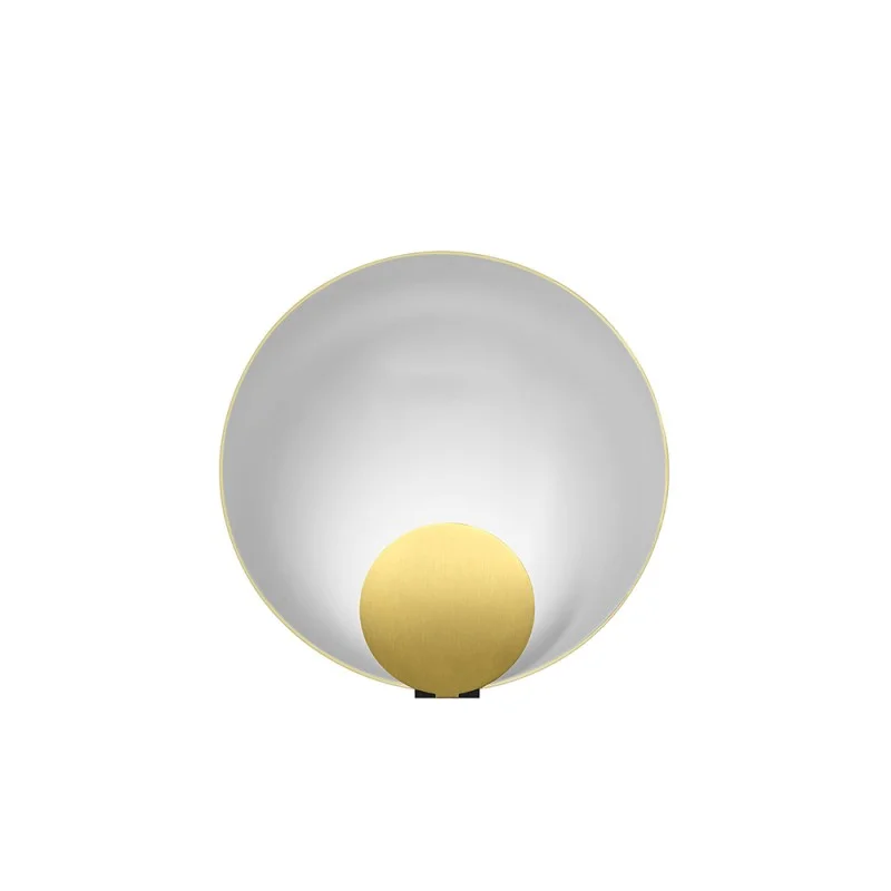 Oluce Siro Lampada Curva LED Dimmerabile da Tavolo By M. Perla
