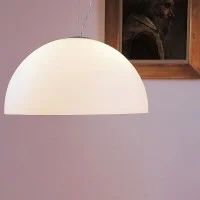 Oluce Sonora 438 Lampada da Sospensione in Vetro By Magistretti