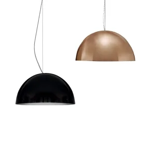 Oluce Sonora 408 Suspension Lamp in Metal By Vico Magistretti