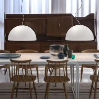 Oluce Sonora 490 Historical Suspension Lamp By Vico Magistretti