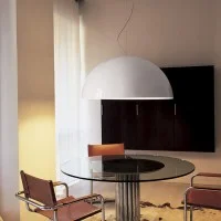 Oluce Sonora 490 Historical Suspension Lamp By Vico Magistretti