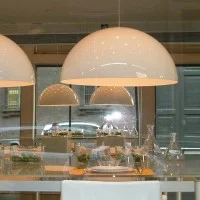 Oluce Sonora 493 Historical Suspension Lamp By Vico Magistretti