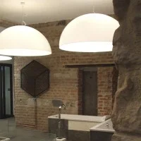 Oluce Sonora 493 Historical Suspension Lamp By Vico Magistretti