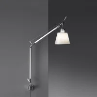 Artemide Tolomeo Basculante Diffuser D.180mm Wall Lamp Satin