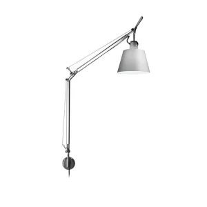 Artemide Tolomeo Basculante Diffuser D.180mm Wall Lamp Satin