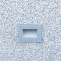Playled Vitrum Faretto in Vetro Bianco LED a Incasso per Scatola 503 230V con Fascio Assimetrico