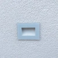 Playled Vitrum Faretto in Vetro Bianco LED a Incasso per Scatola 503 230V con Fascio Assimetrico