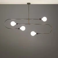 Cattaneo Smith 4S Suspension Lamp in Brass 4 Sources