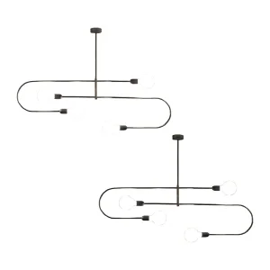 Cattaneo Smith 4S Suspension Lamp in Brass 4 Sources