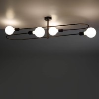 Cattaneo Smith 4P Ceiling Lamp in Brass 4 Sources for Indoor