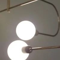 Cattaneo Smith 4P Ceiling Lamp in Brass 4 Sources for Indoor