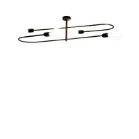 Cattaneo Smith 4P Ceiling Lamp in Brass 4 Sources for Indoor