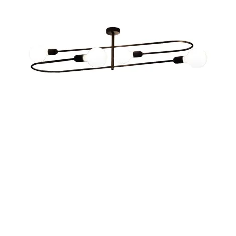 Cattaneo Smith 4P Ceiling Lamp in Brass 4 Sources for Indoor