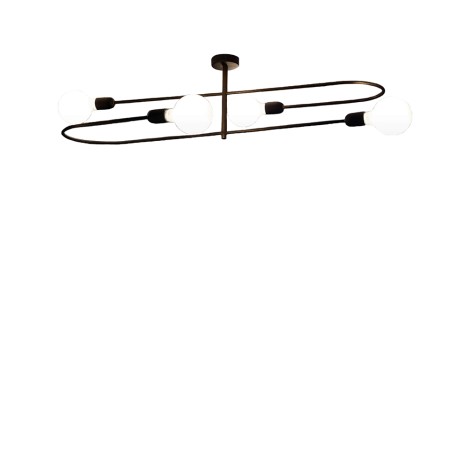 Cattaneo Smith 4P Lampada da Soffitto 4 Sorgenti in Ottone