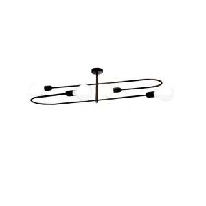 Cattaneo Smith 4P Ceiling Lamp in Brass 4 Sources for Indoor