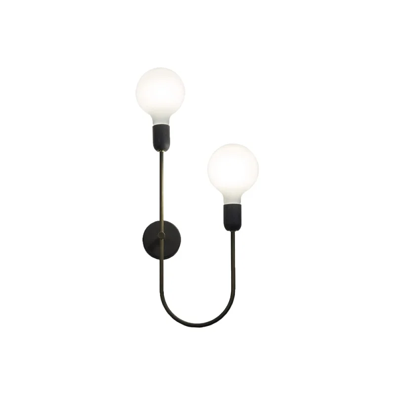 Cattaneo Smith 2A Wall Lamp Applique 2 Brass Arms for Indoor Cattaneo Smith 2A Wall Lamp Applique 2 Brass Arms for Indoor
