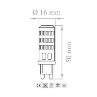 Lampo LED 3.5W G9 Mini Capsule 480lm 240V Lampadina Alta Luminosità