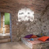 Slamp La Lollo M LED Suspension Lamp By Lorenza Bozzoli