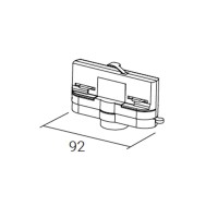 IVela Adattatore Elettromeccanico Dali Dimmerabile 6A per Binario Portata 10Kg
