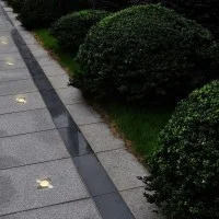Lampo Faretto Da Incasso Carrabile GU10 Quadrato Acciaio Inox Per Esterno IP65