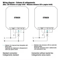 TCI Universal ETDU29 Pushbutton Dimmer For LED Lamps 230V TCI Universal ETDU29 Pushbutton Dimmer For LED Lamps 230V