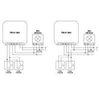 TCI Dimmer con controllo a pulsanti per lampade LED con regolazione DALI