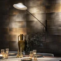 Diesel Spring Wall Lamp with Adjustable Arm and Head for Indoor