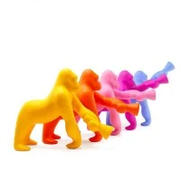Qeeboo Kong XS Gorilla LED da Tavolo per Interno By S. Giovannoni