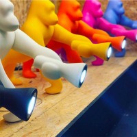 Qeeboo Kong XS Gorilla LED da Tavolo per Interno By S. Giovannoni