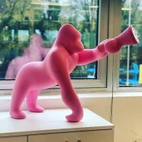 Qeeboo Kong XS Gorilla LED Table Lamp for Indoor By S. Giovannoni Qeeboo Kong XS Gorilla LED Table Lamp for Indoor By S. Giovannoni