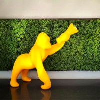 Qeeboo Kong XS Gorilla LED da Tavolo per Interno By S. Giovannoni